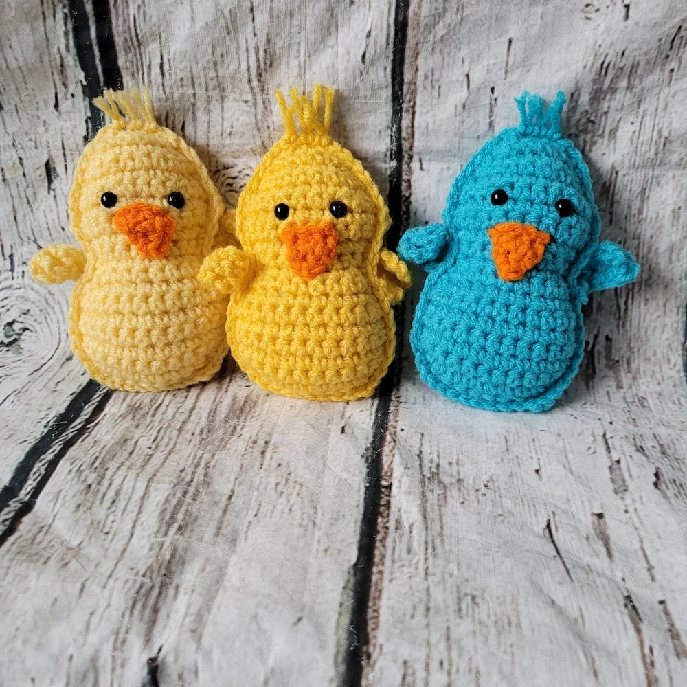 Crochet Chick Peeps Easter Decor